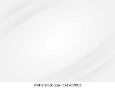 Curve Abstract Background white and gray gradient color background.Vector Illustration.