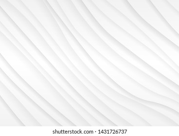 Curve Abstract Background white and gray gradient color background.Vector Illustration.