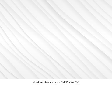 Curve Abstract Background white and gray gradient color background.Vector Illustration.