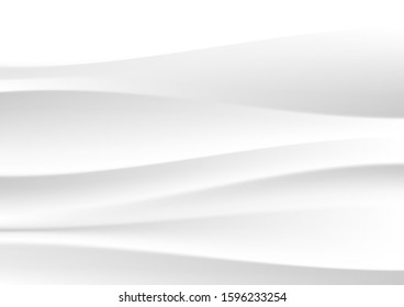 Curve abstract background white and gray gradient color background. Vector Illustration.