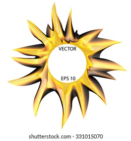 Curve abstract circle wave vector background for logotype