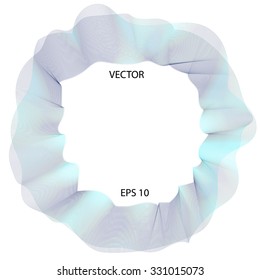 Curve abstract circle wave vector background for logotype