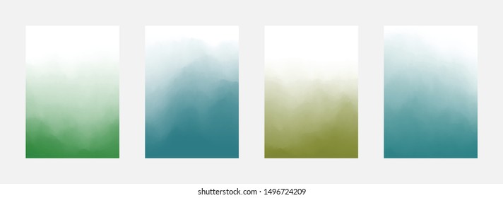 Curve Abstract Cover Set. Gradient Backdrop. Modern Pattern. Colorful Texture. Vector illustration