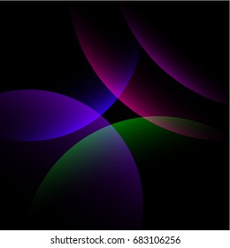 Curve Abstract  ideas design vector illustration graphic on black background