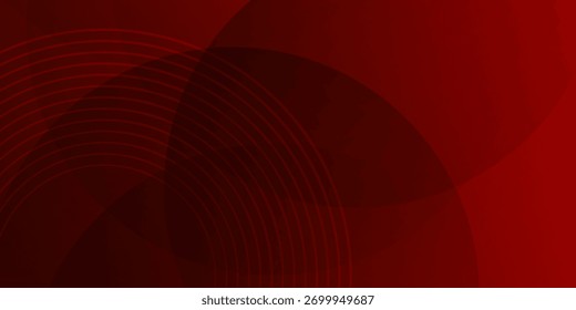curve Abstract red background. Dynamic sound wave. Design element. modern geometric circle 