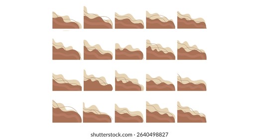 Curve Aesthetic Corner Element Collection