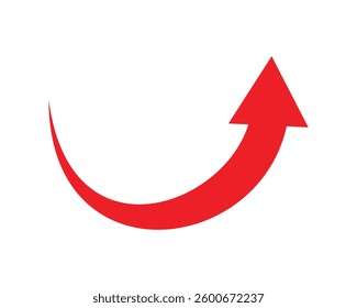 curve arrow icon. flat style. arrow icon for your web site design, logo, app, UI. arrow indicated the direction symbol. curved arrow sign
