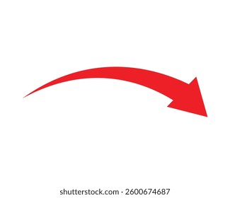 curve arrow icon. flat style. arrow icon for your web site design, logo, app, UI. arrow indicated the direction symbol. curved arrow sign
