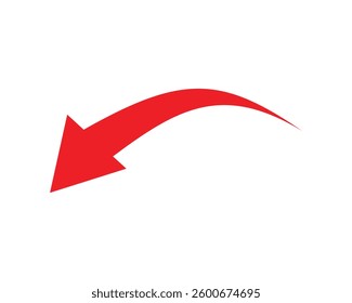 curve arrow icon. flat style. arrow icon for your web site design, logo, app, UI. arrow indicated the direction symbol. curved arrow sign