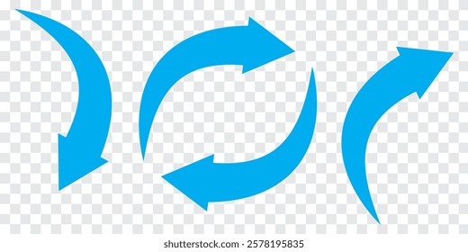 Curve arrow icon isolated. Horizontal dual long straight , right and left side arrow signs. Arrow indicated the direction symbol. Curved and straight arrow icon vector.