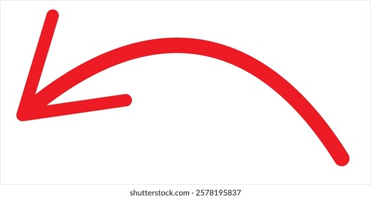 Curve arrow icon isolated. Horizontal dual long straight , right and left side arrow signs. Arrow indicated the direction symbol. Curved and straight arrow icon vector.