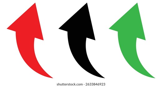  curve arrow icon on white background. flat style. curve arrow icon for your web site design, logo, app, UI.