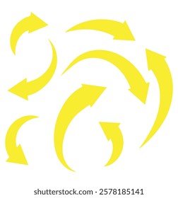 Curve arrow icon style. Curved arrow icon for your web site design, logo, app, UI. Curved arrow indicated the direction symbol. Curved arrow sign and symbols.