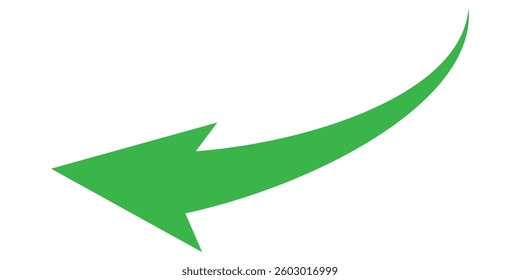 Curve arrow icon vector . Black long up arrow icon vector . arrow pointing upward