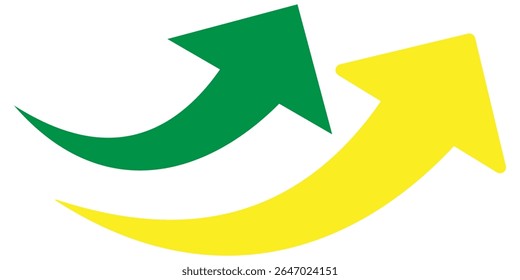 curve arrow icon. vector of curve arrow isolated on white background.
