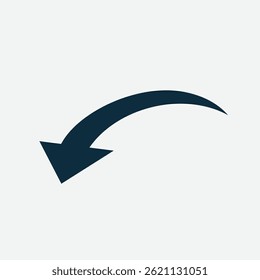 Curve arrow icon vector logo design template illustration