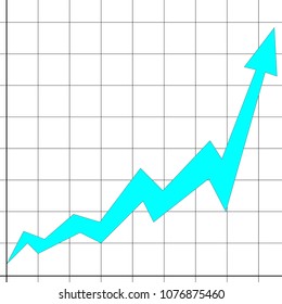 Abstract Financial Chart Arrow Stock Vector (Royalty Free) 1028158363 ...