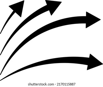 Variación de flecha de curva conjunto negro