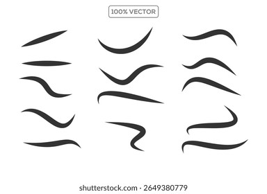 Curve arrows icon, Curved arrows, Arrow sign, Black arrows set