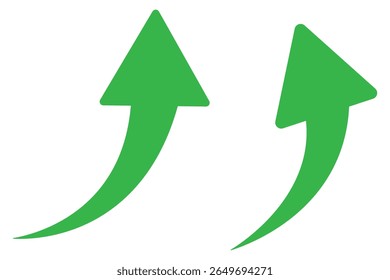 Curve arrows icon, Curved arrows, Arrow sign, Black arrows set on white background