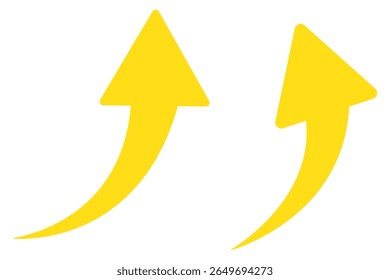 Curve arrows icon, Curved arrows, Arrow sign, Black arrows set on white background