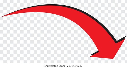 Curve arrows set. Curved arrows. Arrow sign. Curved arrow pointing all side. Black, Yellow, Blue and Red arrow Design.