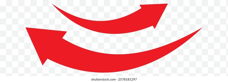 Curve arrows set. Curved arrows. Arrow sign. Curved arrow pointing all side. Black, Yellow, Blue and Red arrow Design.