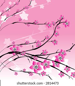curve background flower