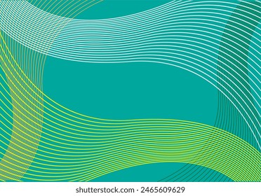 Curve Background intersecting on teal background