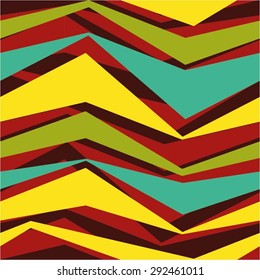 The curve of the band in a simple pattern, seamless vector background.