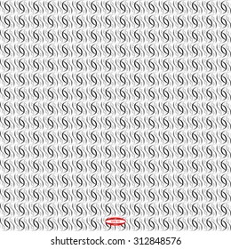 curve black white pattern with gray smoke. vector illustration
