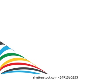 curve Colored vector lines on a white background.