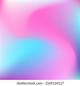 Curve Colorful Light Pink Color Gradient Background. Neon Bright Vivid Multicolor Blurry Texture. Blurred Vibrant Cold Pastel Wavy Background. Dynamic Fluid Liquid Water Sky Swirl Gradient Mesh.