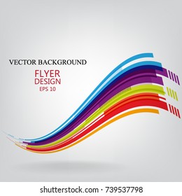 curve colorful line abstract background template