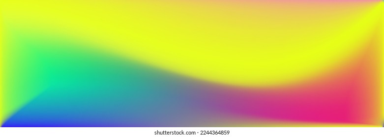 Curve Colorful Sunrise Dynamic Bright Gradient Backdrop. Vivid Blurred Liquid Vibrant Multicolor Gradient Mesh. Sky Sunset Fluid Water Light Blurry Texture. Pastel Glow Wavy Neon Color Background.