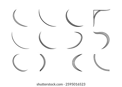 curve corner vector  Ornament Design