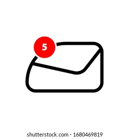 Curve And Creative Modern Text Message Or Mail Icon