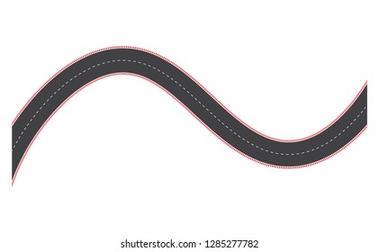 Curve. Dangerous Bend. Road.