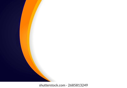 curve design background with blue color