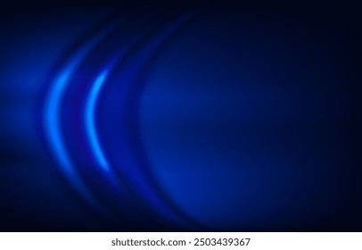 curve design with blue color. vector illustration