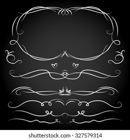 curve divider series of fingers drawn retro antique vector border and line dividers curve divider line nails antique boundary treasure drawn medieval darkness rich ornate gold beauty set science turn