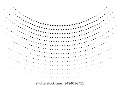 curve dotted line for decoration, halftone of dotted abstract art