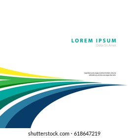 Curve Edges and Lines in Modern Graphic/Design Elements with Clean Minimal Style Background