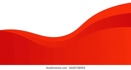  curve element with white space for text and message design, overlapping layers, vector EPS 10,tor red line background