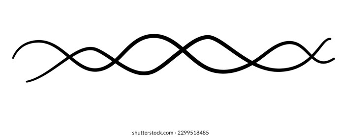 Curve elements design ,doodle shapes 
