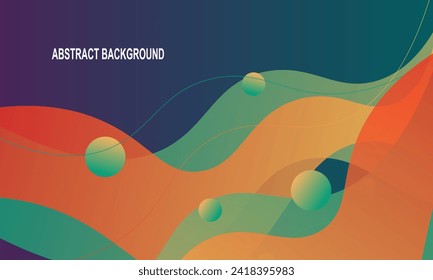 Curve fluid gradient background. Elegant design for wallpapers.