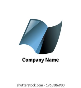 Curve of glasses logo template