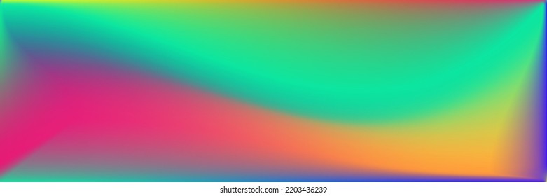 Curve Glow unscharfer Licht Multi Farbe unscharfe Textur. Helle, dynamische Neon-farbige Sonnenaufgang Gradient Mesh. Pastellsonnenuntergang Wavy Vivid Fluid Gradient Hintergrund. Farblebhaftes, wasserflüssiges Himmelshintergrund.