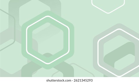 Curve hexagon for abstract background
