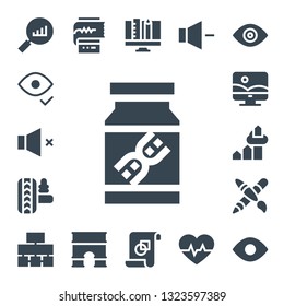 Kurvensymbol eingestellt. 17 gefüllte Kurvensymbole.  Einfache, moderne Symbole über - Statistik, Auge, Band, DNA, Suspension, Fotoshop, Diagramm, Grafik, Flussdiagramm, Kardiogramm, Arc, Ansicht